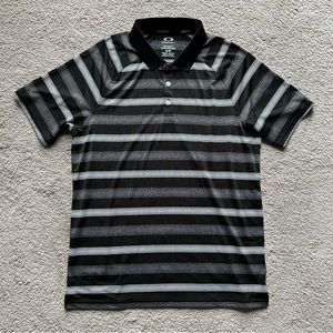 Oakley Striped Golf Polo